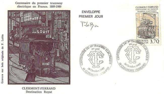 07 2608 28 10 1989 centenaire du 1er tramway electrique