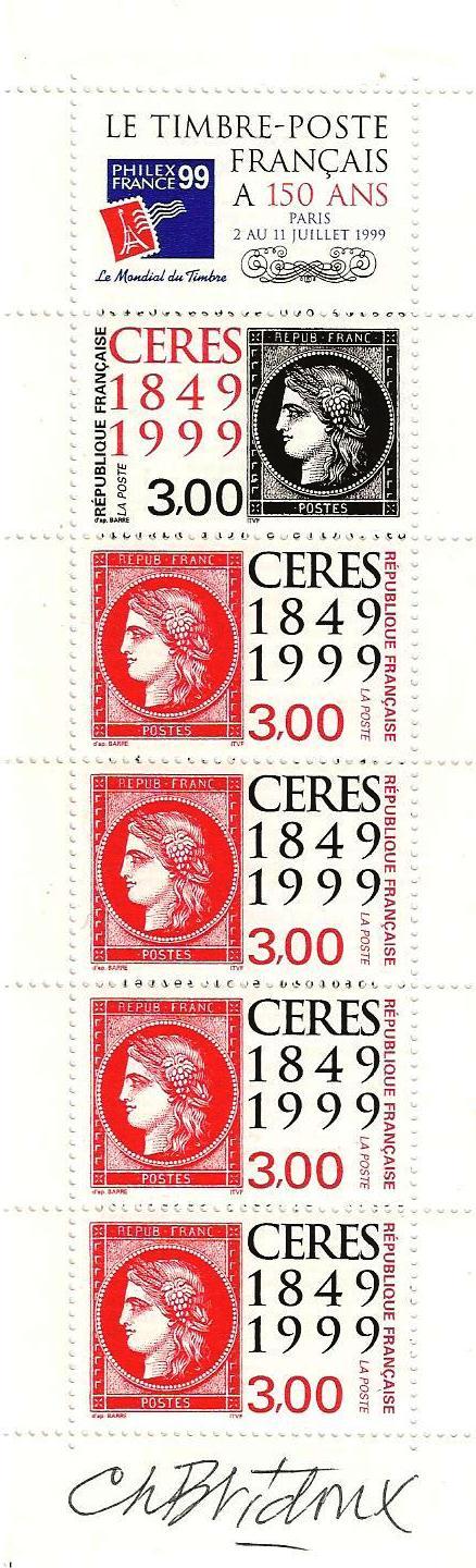 13 bc3213 01 01 1999 150eme anniversaire du premier timbre poste francais