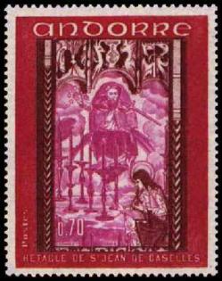 162g 200 18 10 1969 retable de la chapelle de saint jean de caselles carmin brun carmin et lilas rose