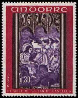 177a 206 24 10 1970 retable de la chapelle de saint jean de caselles lilas rose violet brun lilas