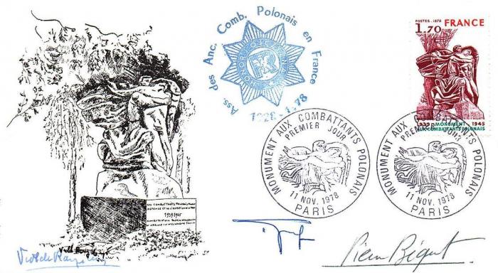 185b 11 11 1978 monument aux combatants polonais