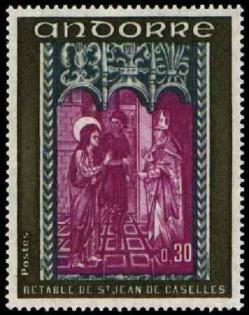 192a 221 16 09 1972 retable de la chapelle de saint jean de caselles olive gris bleu et lilas