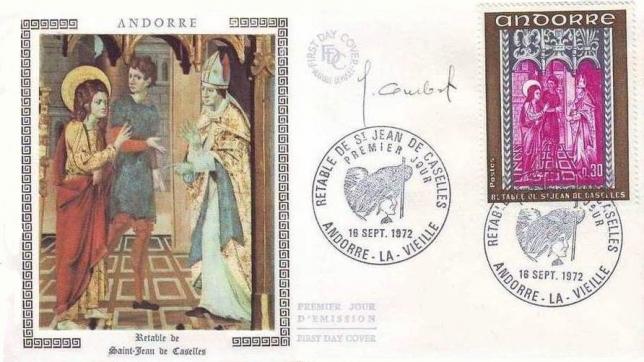 192c 221 16 09 1972 retable de la chapelle de saint jean de caselles olive gris bleu et lilas