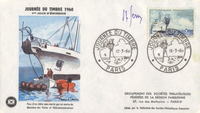 35 1245 12 03 1960 journee du timbre