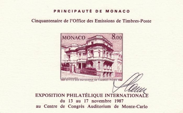 45 bf39 17 11 1987 cinquantenaire de l office des timbres poste