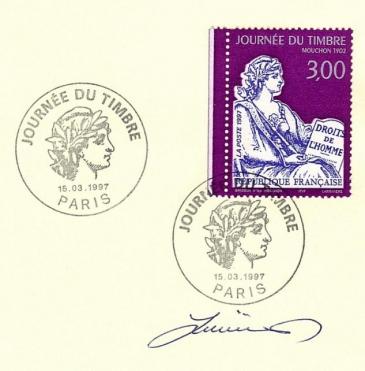 76 3052 15 03 1997 journee du timbre